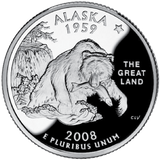 2008 / State Quarter Gem Proof / Alaska