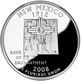 2008 / State Quarter Gem Proof / New Mexico