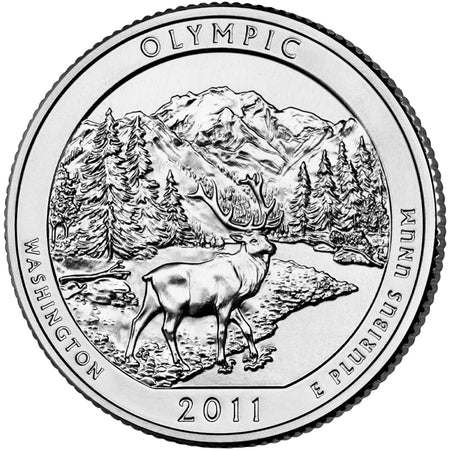 2010 / America the Beautiful Quarter Deep Cameo Silver Proof / Yellowstone National Park