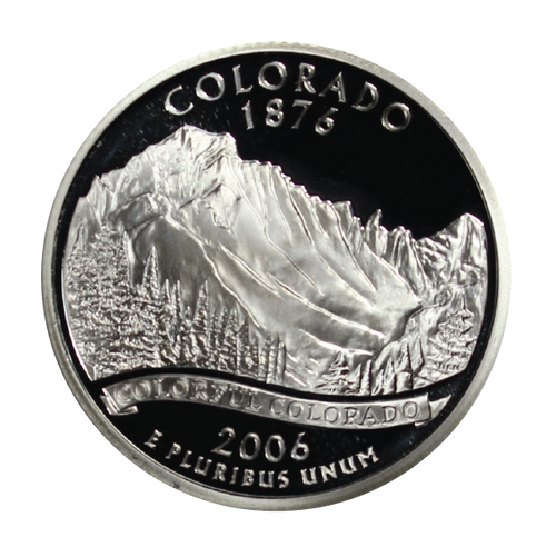 2006 / State Quarter Deep Cameo Silver Proof / Colorado