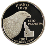 2007 / State Quarter Deep Cameo Gem Silver Proof / Idaho