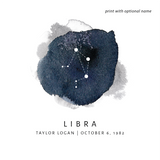 Libra Zodiac Constellation CoinArt