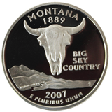 2007 / State Quarter Deep Cameo Gem Silver Proof / Montana