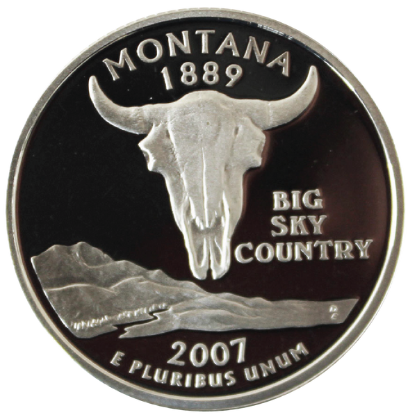 2007 / State Quarter Deep Cameo Gem Silver Proof / Montana