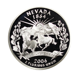 2006 / State Quarter Deep Cameo Silver Proof / Nevada