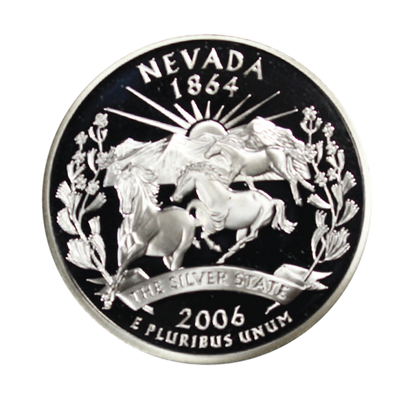 2006 / State Quarter Deep Cameo Silver Proof / Nevada