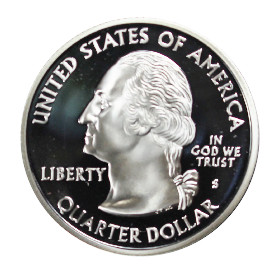 2006 / State Quarter Deep Cameo Silver Proof / North Dakota