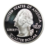 2006 / State Quarter Deep Cameo Silver Proof / North Dakota