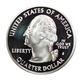2004 / State Quarter Deep Cameo Silver Proof / Wisconsin