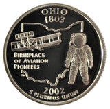 2002 / State Quarter Deep Cameo Silver Proof / Ohio