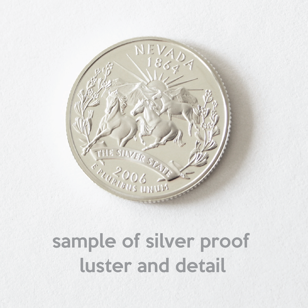 2006 / State Quarter Deep Cameo Silver Proof / North Dakota
