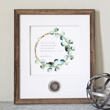 Special Quote / Bible Verse Wreath CoinArt