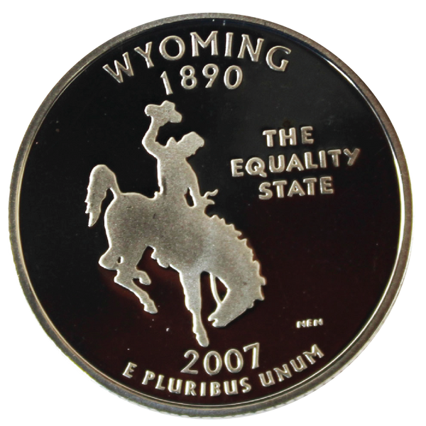 2007 / State Quarter Deep Cameo Gem Silver Proof / Wyoming