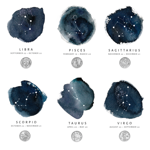 Virgo Zodiac Constellation CoinArt
