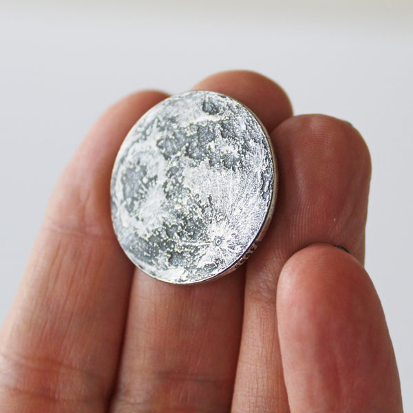 Full Moon Silver Coin